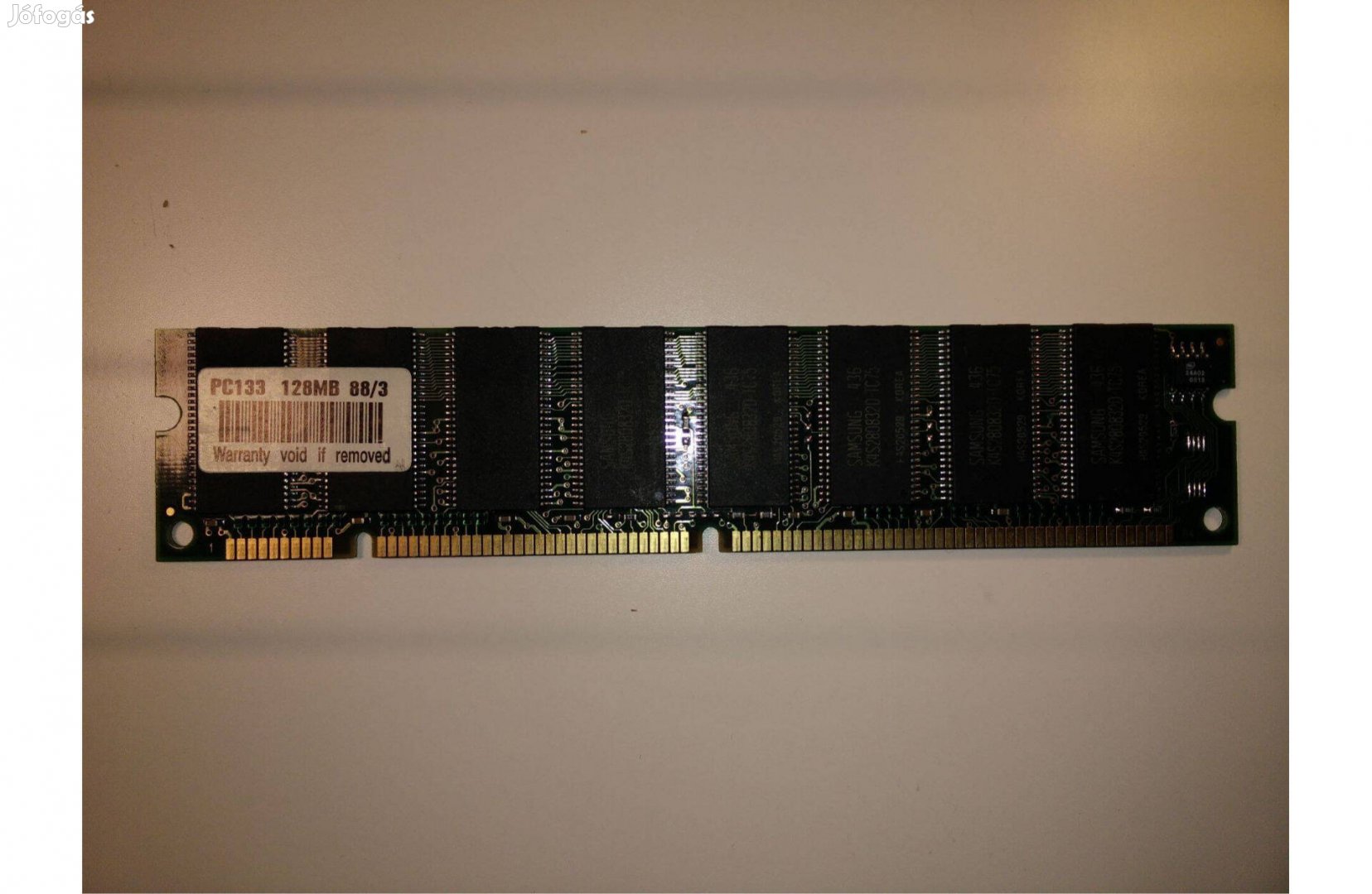 128 MB Samsung PC133 SDRAM tesztelt retro memória