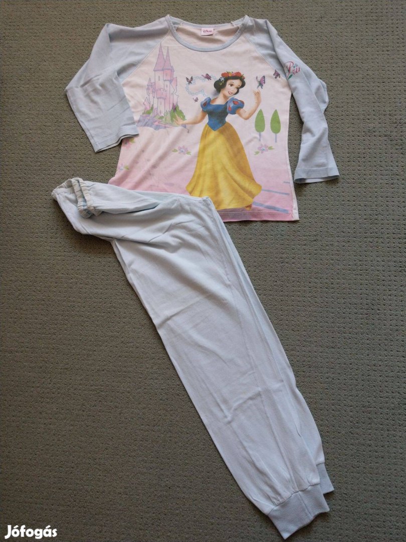 128 - 134 -es Disney felső póló pizsama Hófehérkés mintával 8-9 évesre