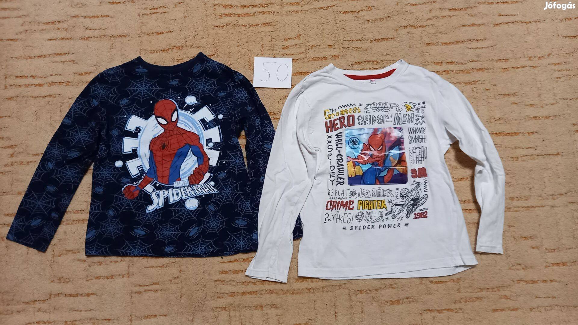 128-as Pókember Spiderman fiús hosszú ujjú gyerek póló 128
