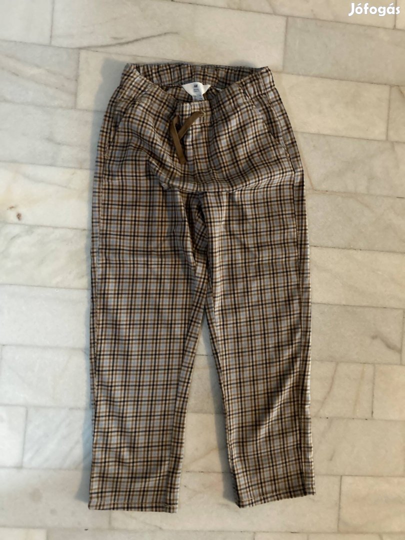 128-as kockás HM kisfiú nadrág eladó