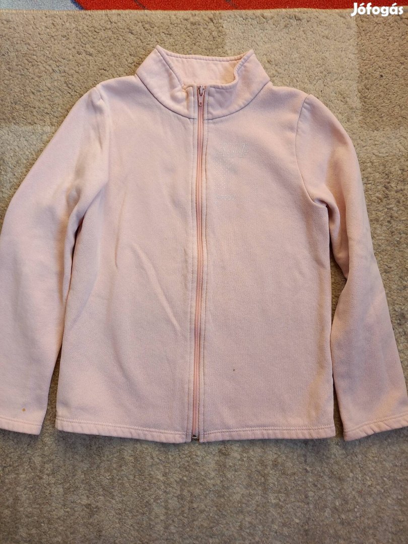 128 méretű Decathlon pulcsi pulóver rózsaszín