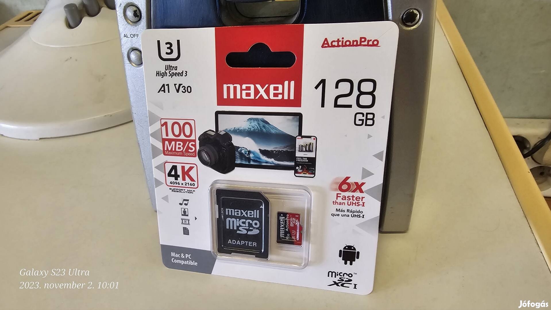 128gb bontatlan Maxell 4K-Ultra HD micro sd kártya eladó 