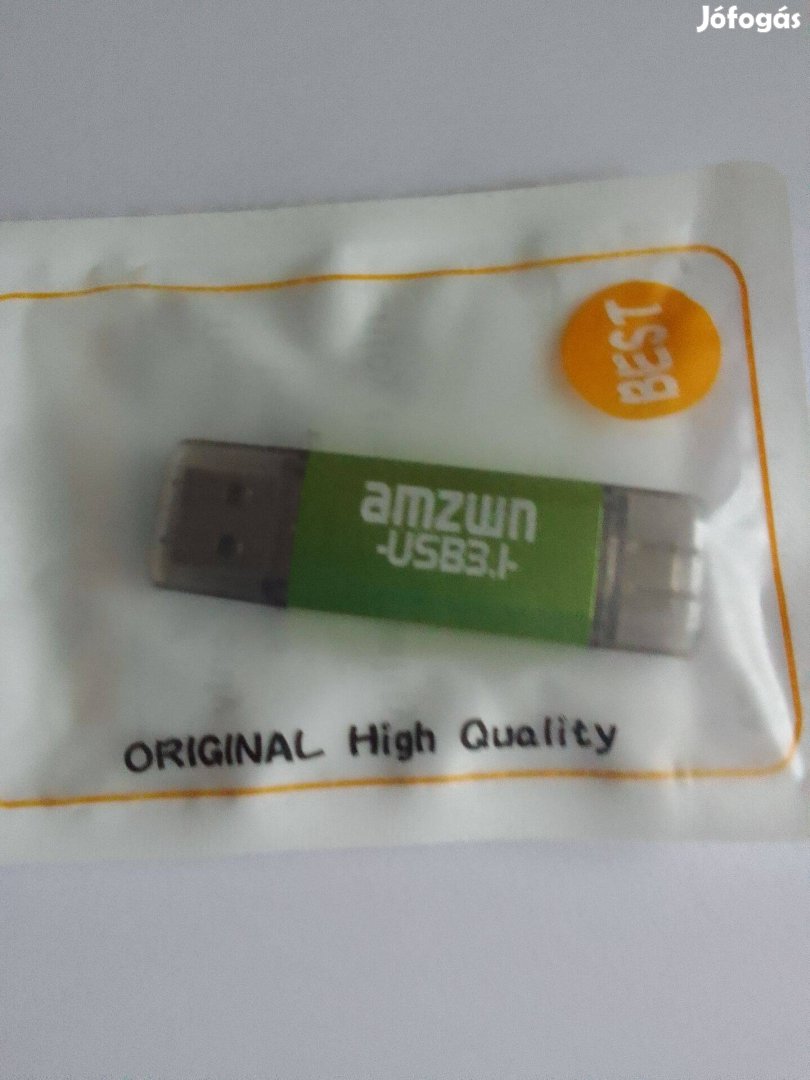 128gb pendrive. Kettősvégű pendrive , A-C csatlakozás,