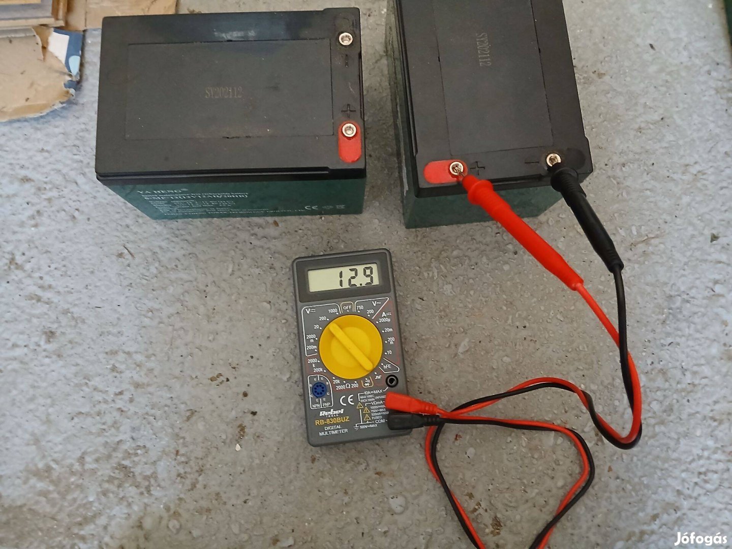 12V 12Ah akkumulátor elektromos kerékpárba való 2db eladó