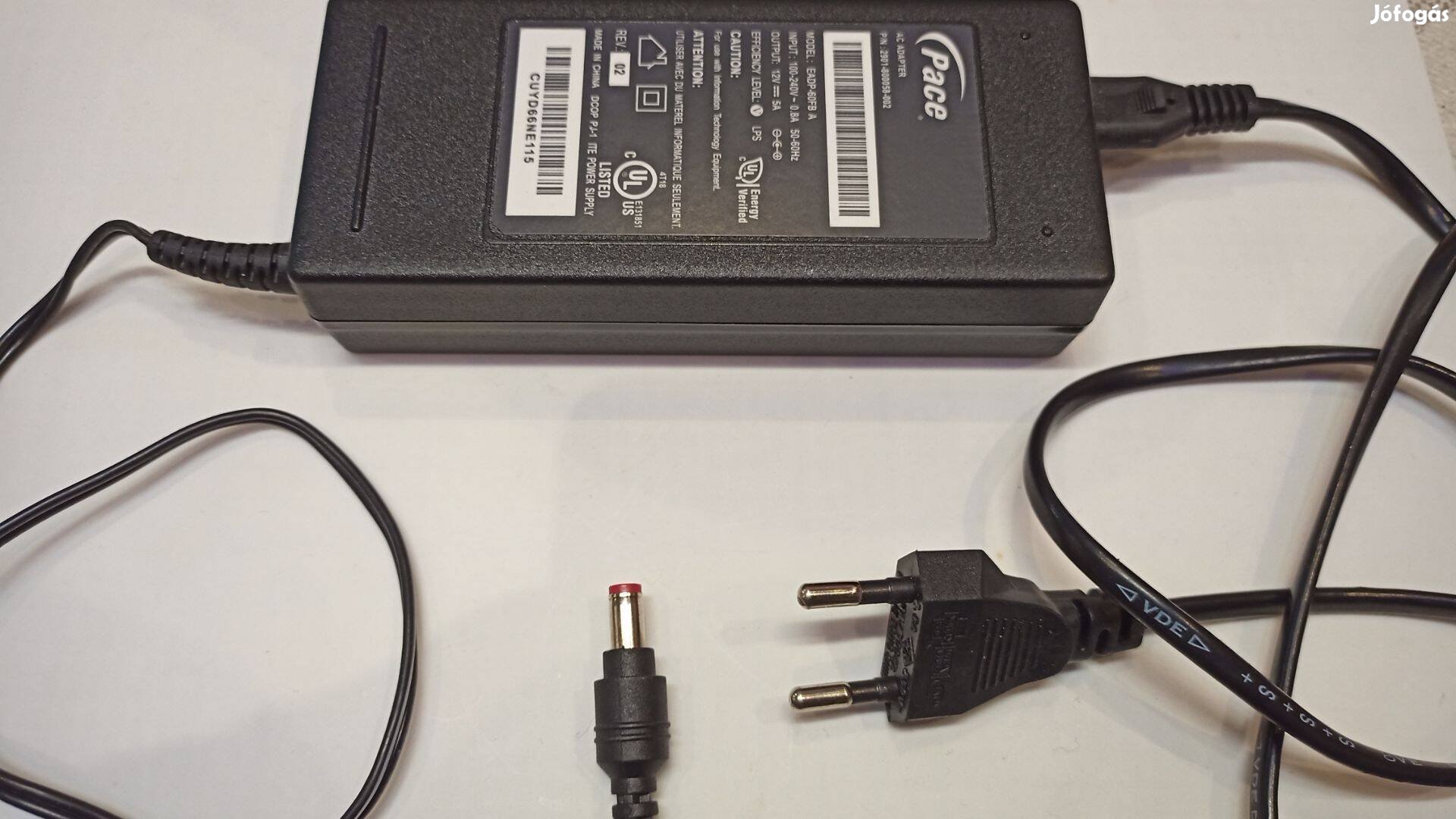 12V 5A adapter töltő tápegység