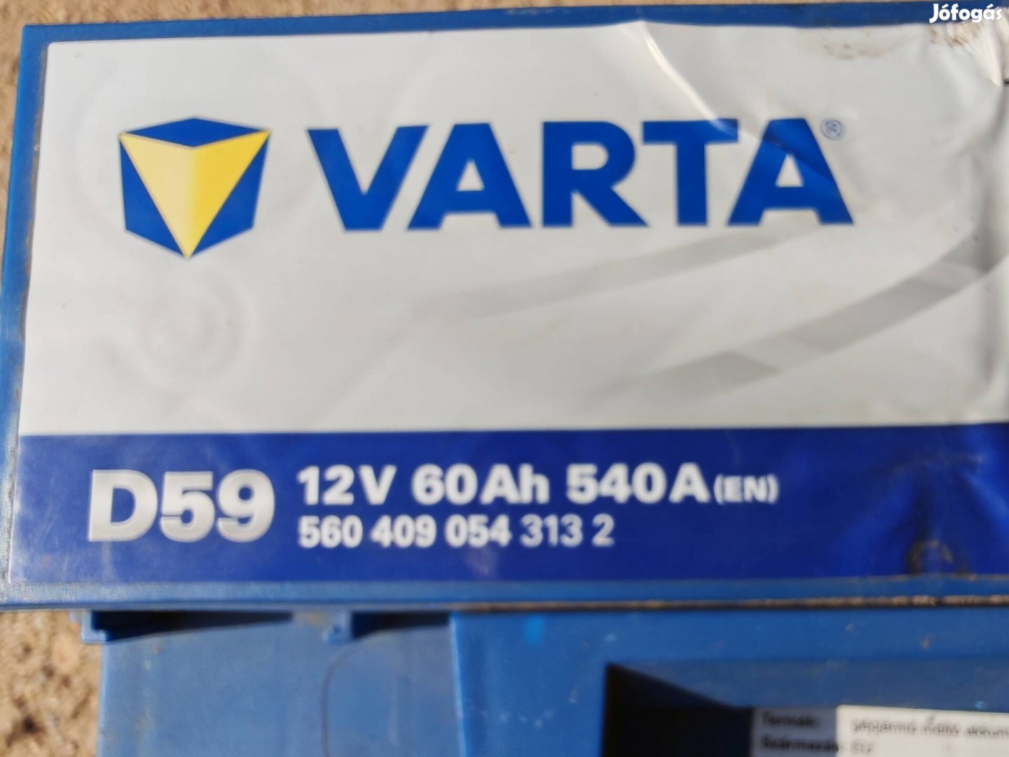 12V 60Ah várta akkumlátor