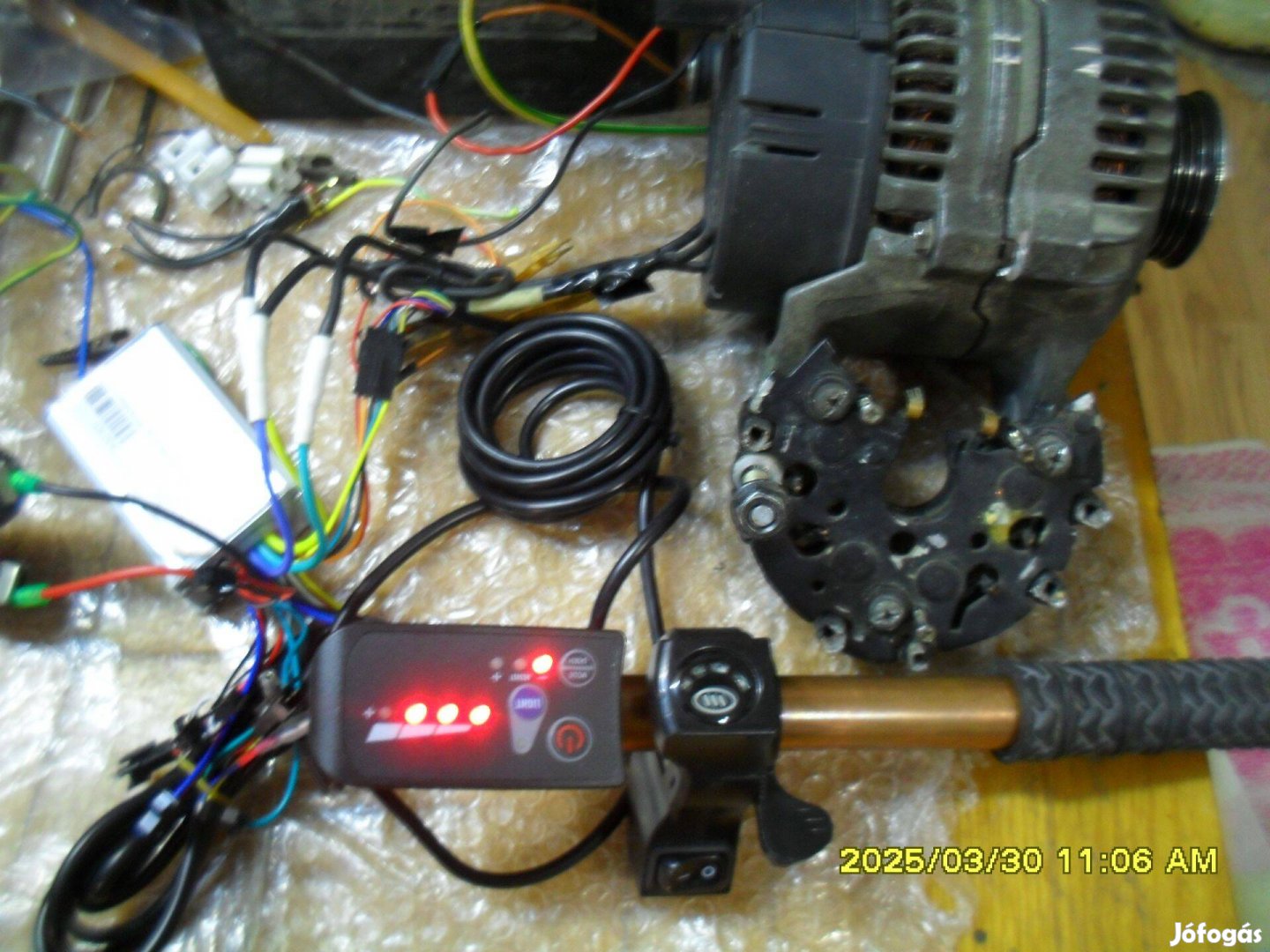 12V900W-os generátor BLDC motorrá alakítva