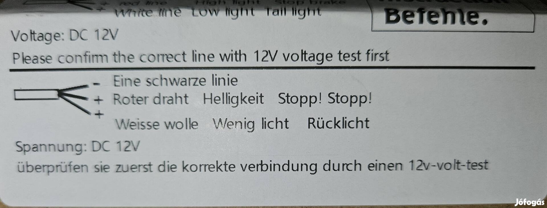 12V LED Lámpa Utánfutóra Terepjáróra