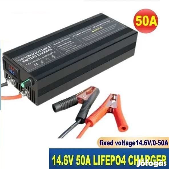 12V-os Lifepo4 Akkumuláror Smart Töltő 50A (5580)