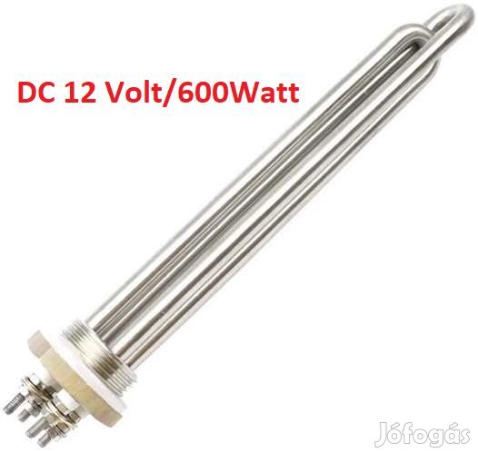 12Voltos DC 600W-os 1"-os csatlakozású Saválló fŰtőbetét (4364)