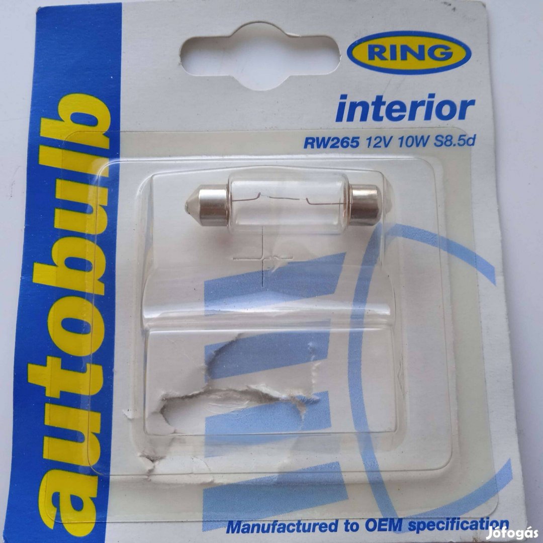 12 V , 10 W -os szofita izzó , új