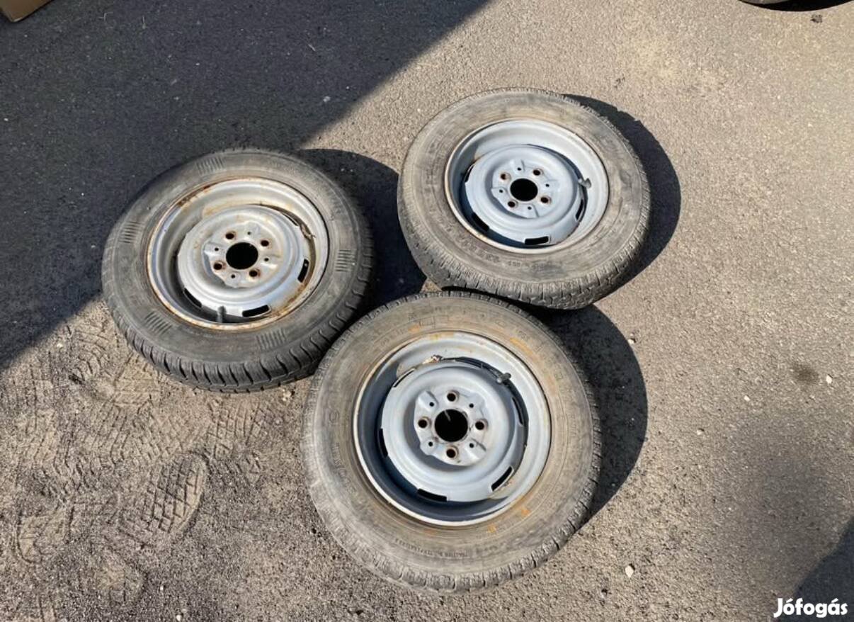 12" 4x98 utánfutó kerék (3 db egyben)