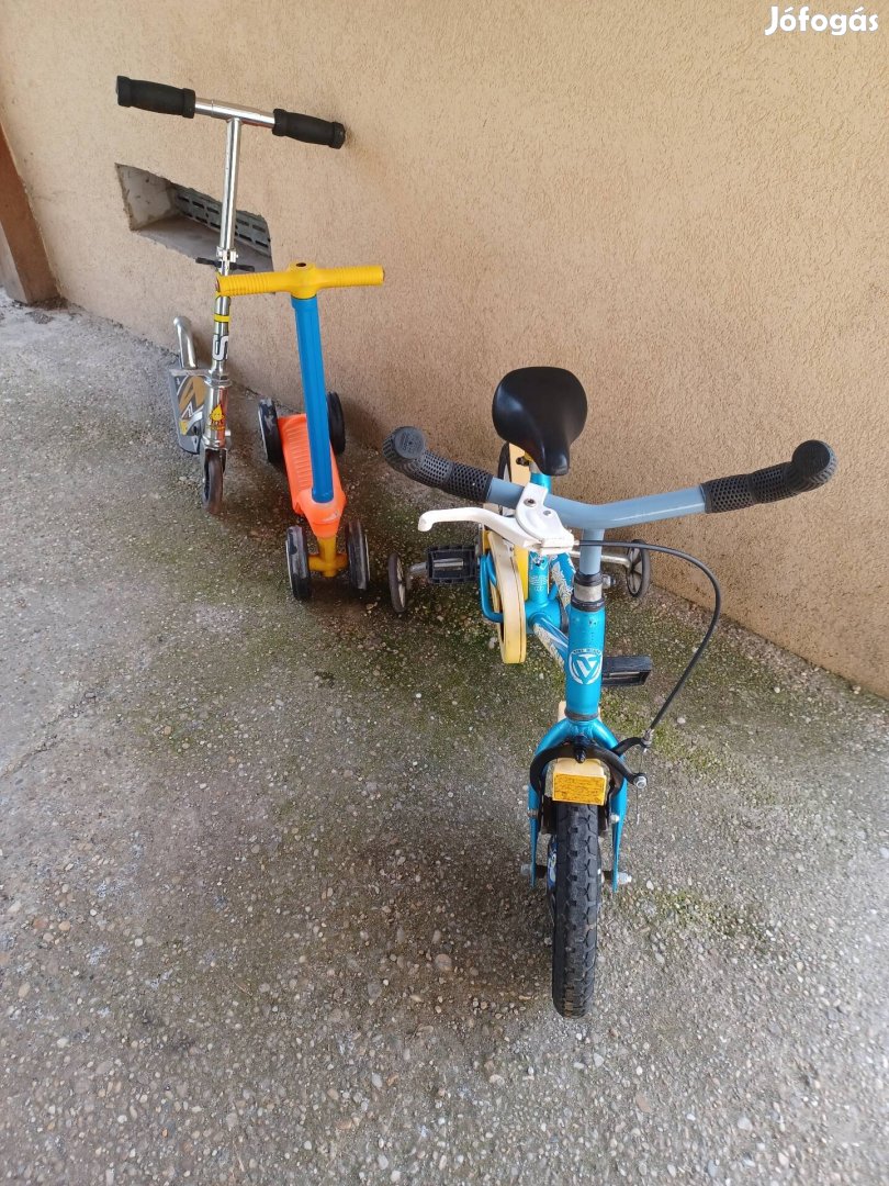 12- es retro gyerek bicó ajándék rollerek