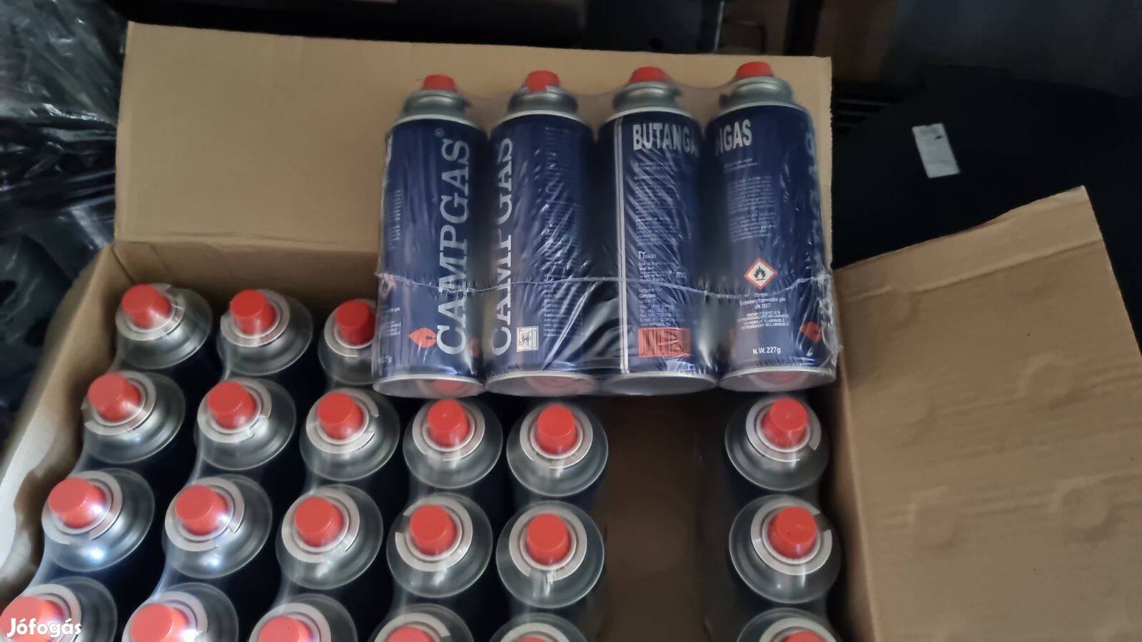 12 darab bután gázpalack, 227gr-os kemping gáz palack, jó áron