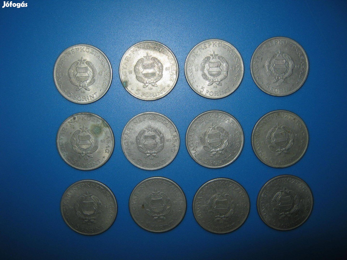 12 db 5 Forint érme, pénz