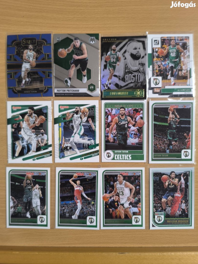 12 db Nba Boston Celtics kosaras kártyák