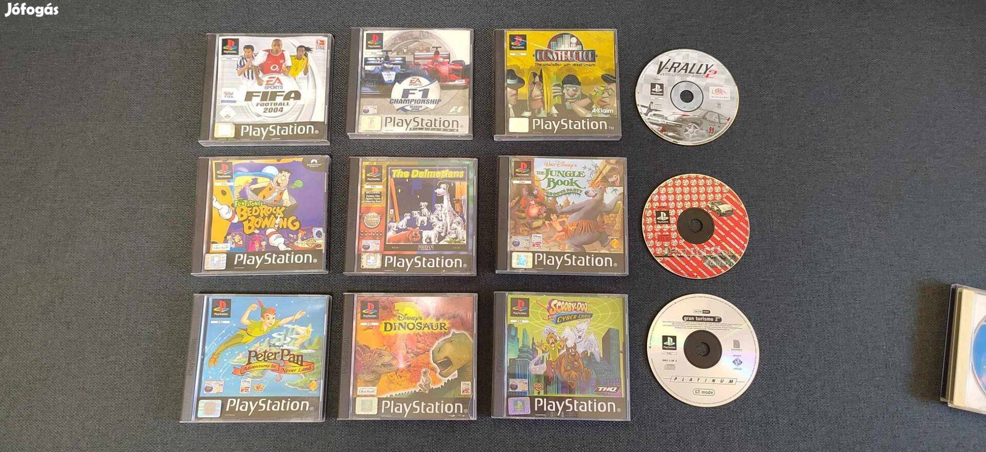 12 db Playstation 1 játék egyben