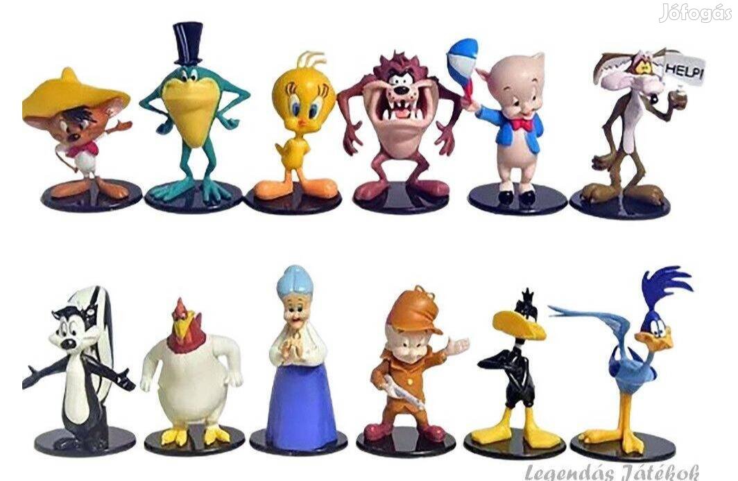 12 db-os Looney Tunes Bolondos dallamok figura szett