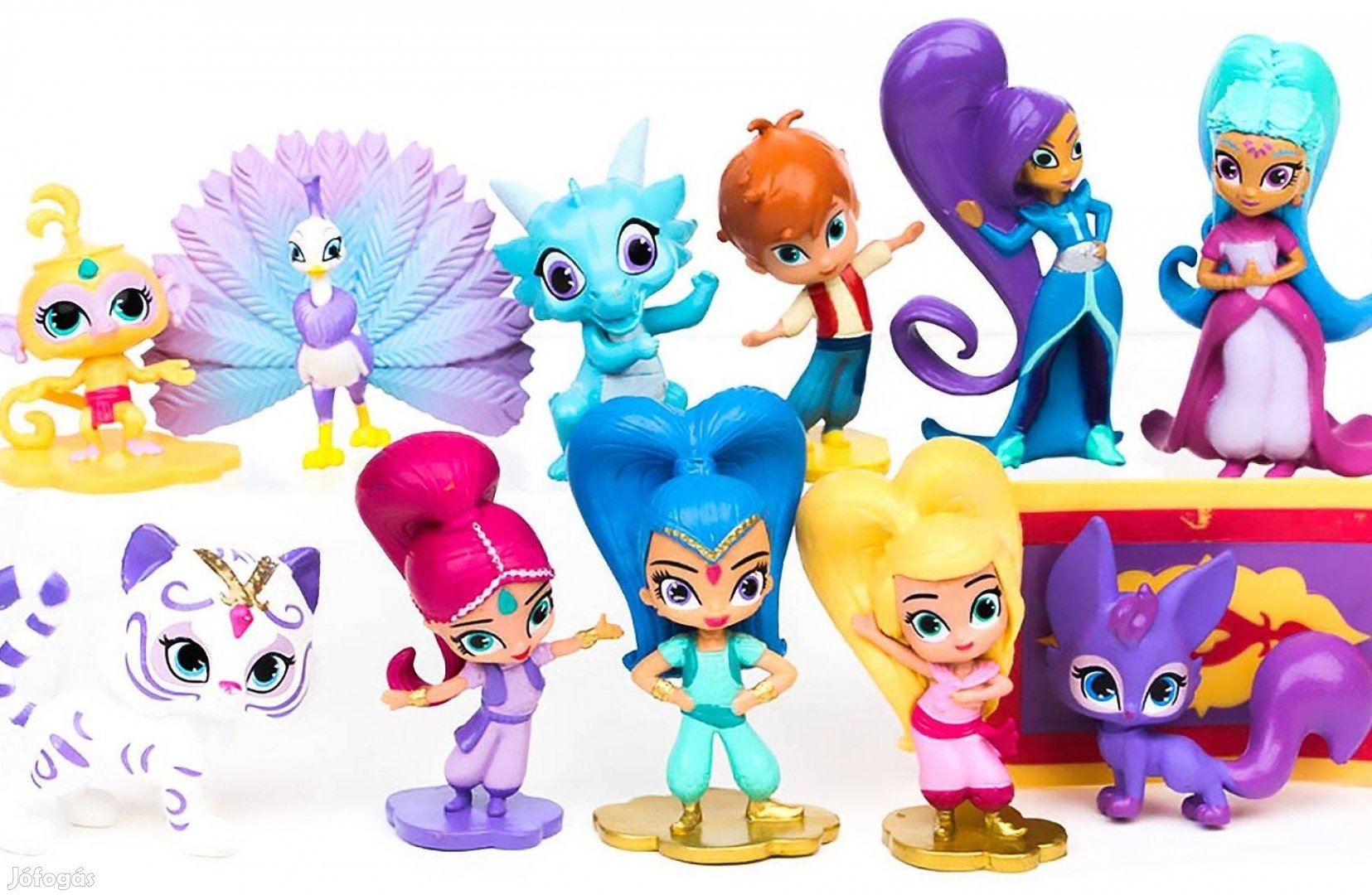 12 db-os Shimmer és Shine figura szett