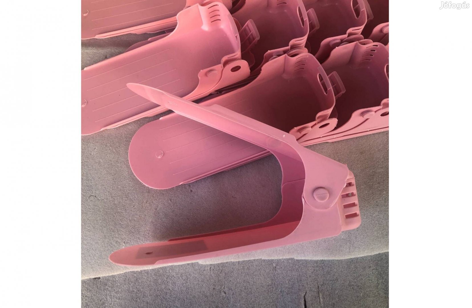 12 db praktikus helytakarékos cipőtároló cipőrendező rózsaszín