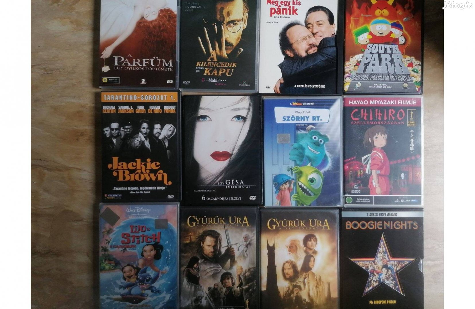 12 db szinkronizált, jó állapotú DVD eladó!