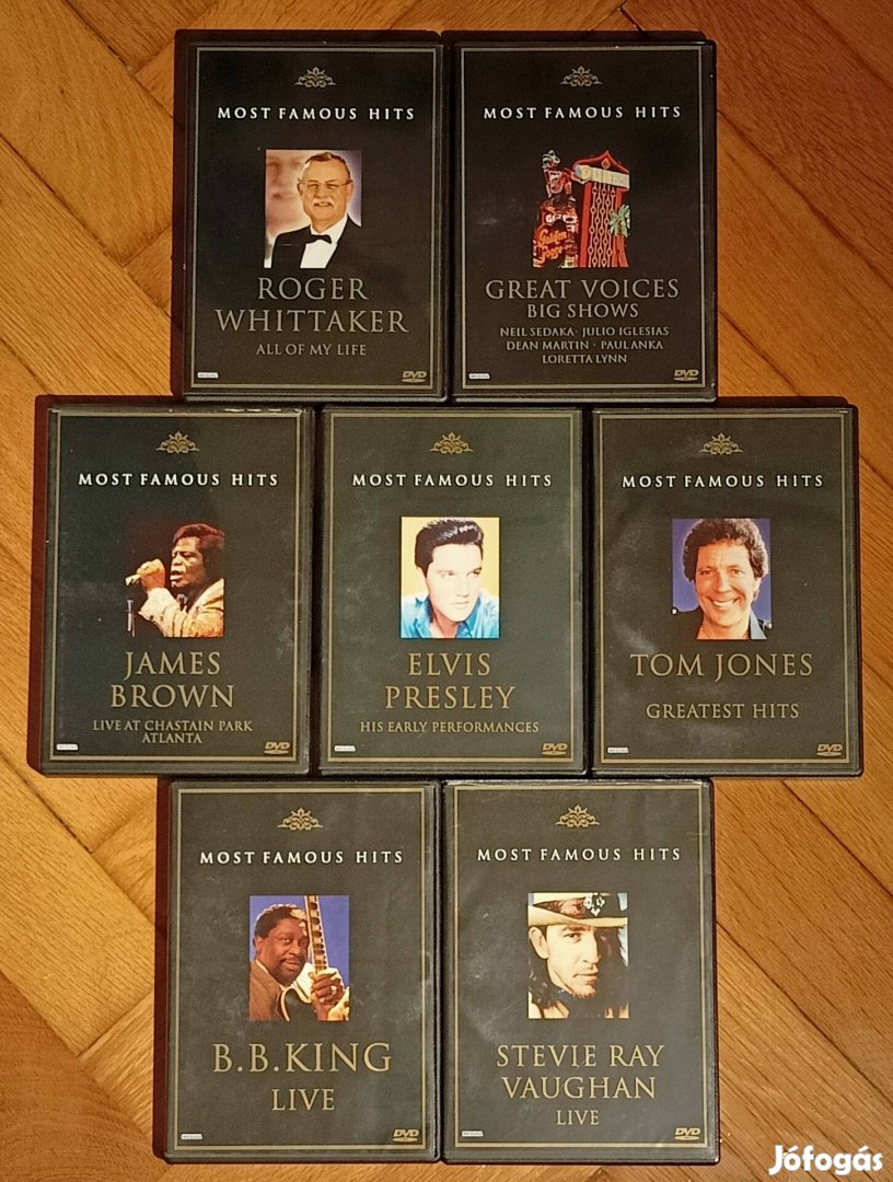 12 db zenei DVD egyben eladó