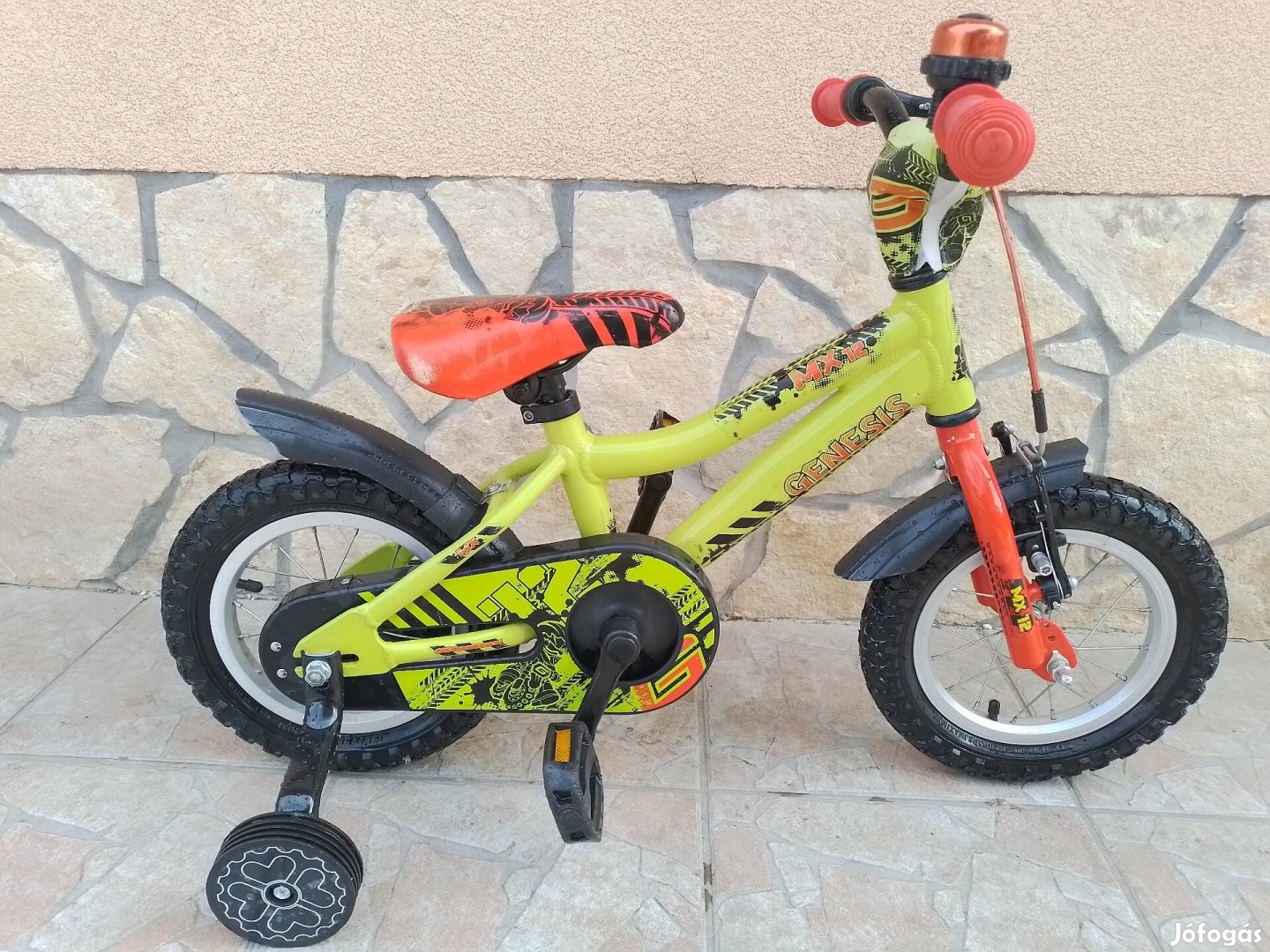 12-es Genesis aluvázas kontrafékes gyerek kerékpár bicikli. 