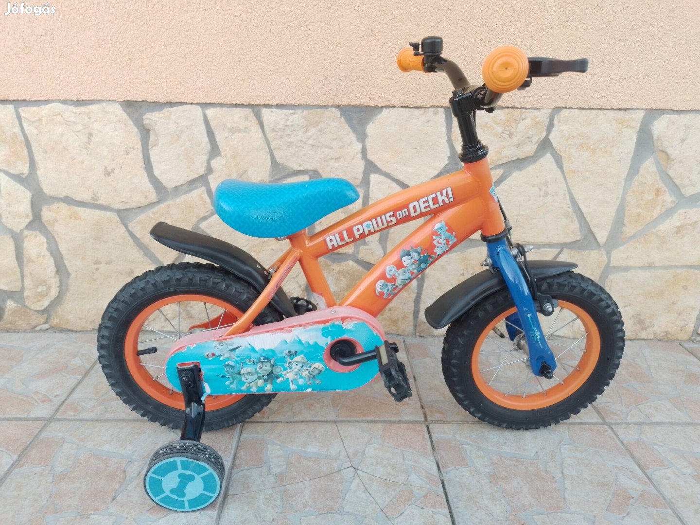 12-es Kontrafékes gyerek kerékpár bicikli.