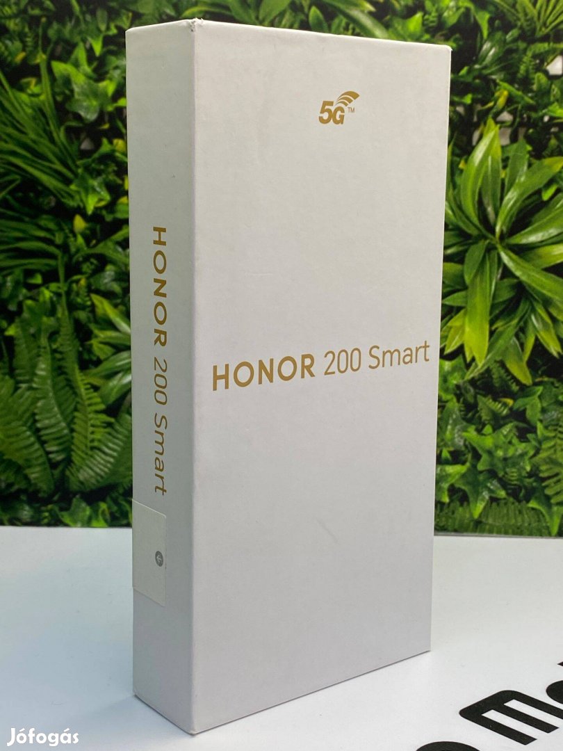 12 hó garanciával! Honor 200 Smart 5G 4/256GB!