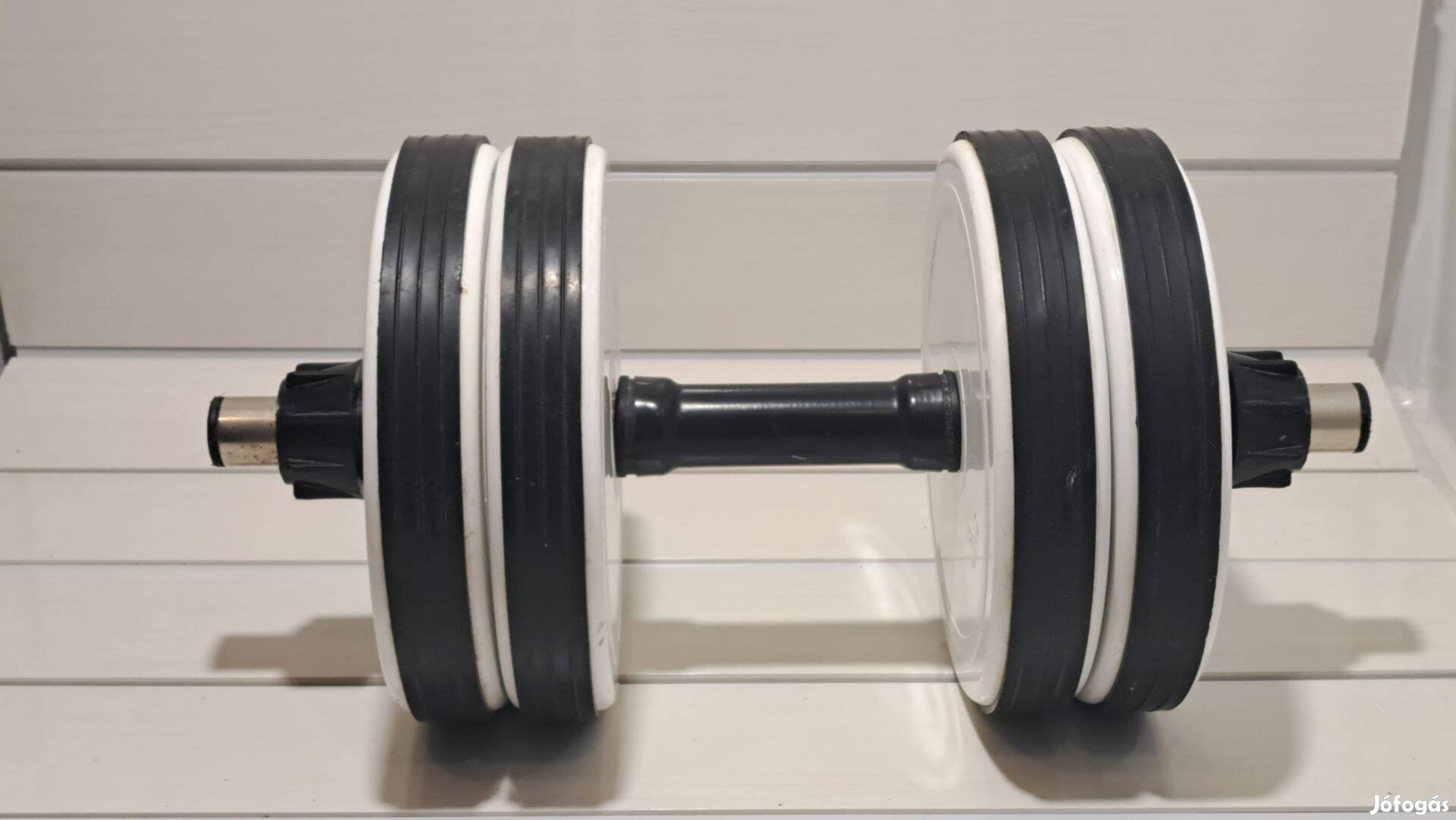 12 kg-os állítható egykezes súlyzókészlet, 4 db tárcsával