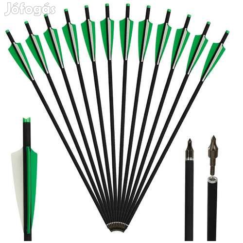 12db. 20"-os 53cm-es Karbon Számszeríj Vessző (4779)