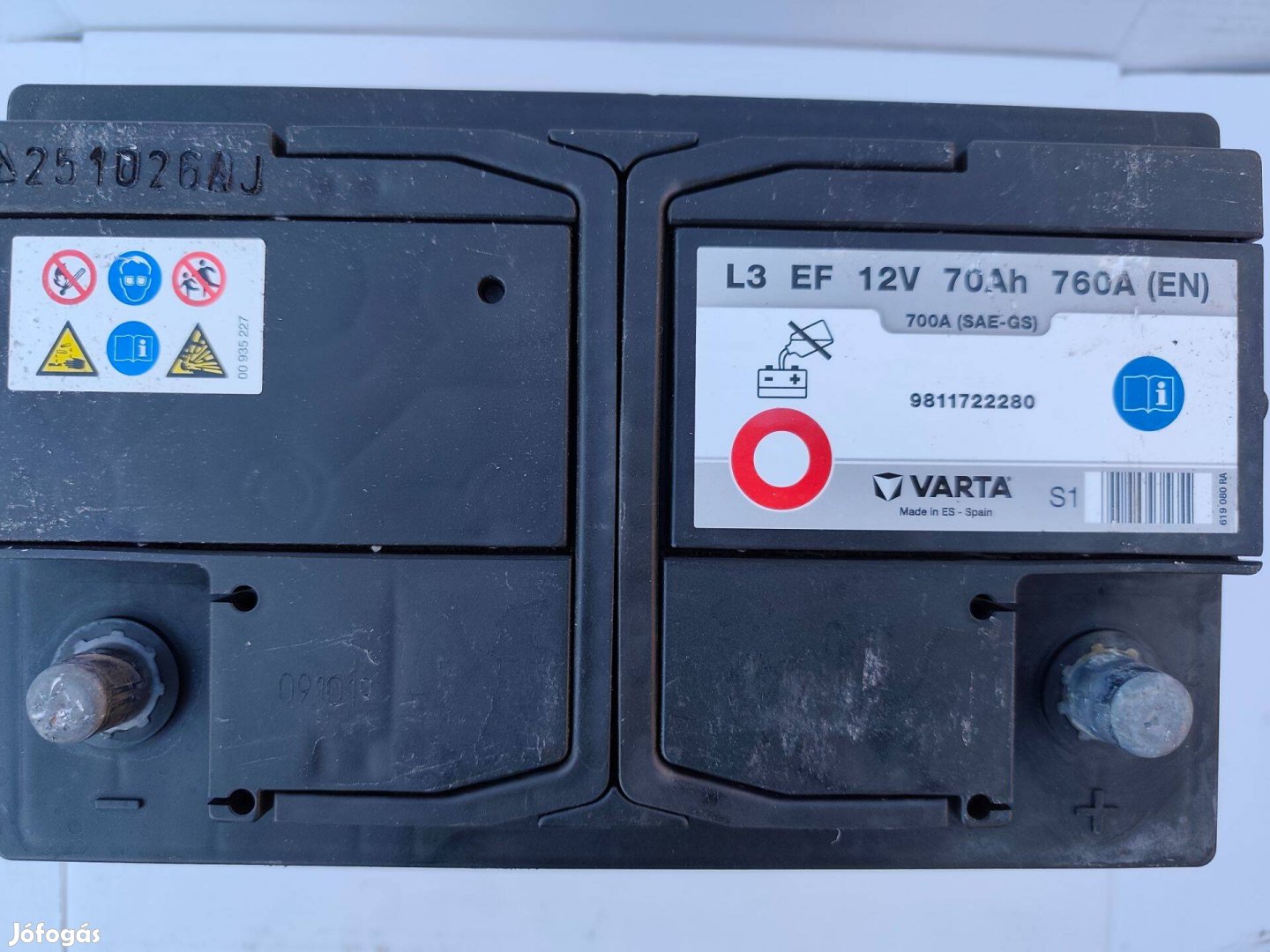 12v70ah Varta akkumulátor 3 hónap garanciával