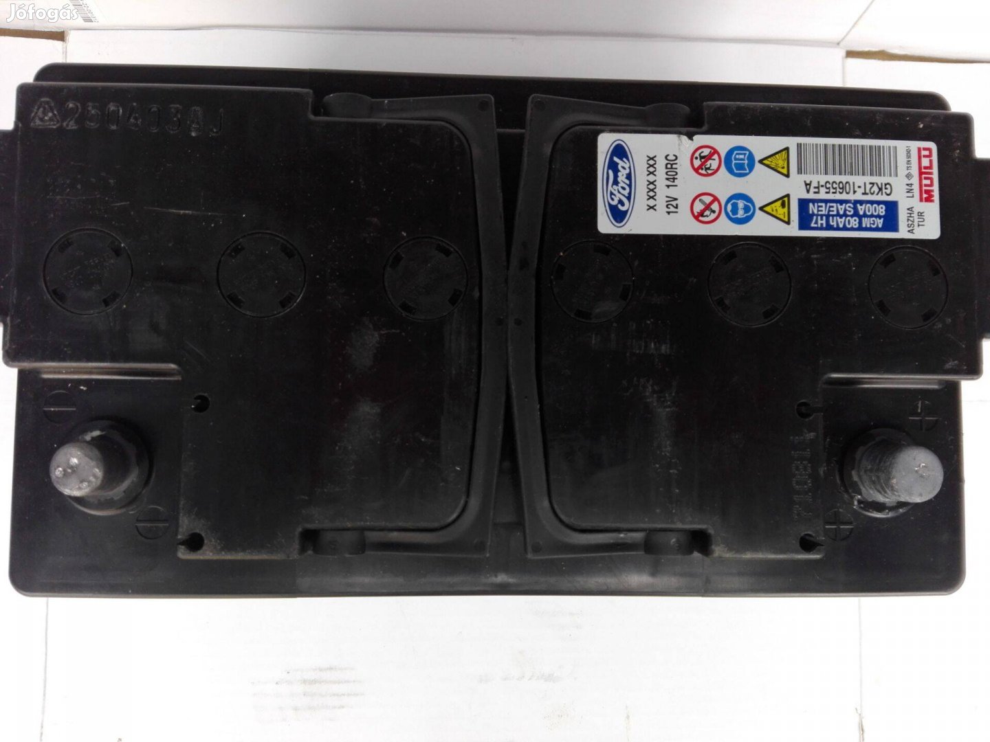12v80ah Ford agm start stop akkumulátor 3 hónap garanciával