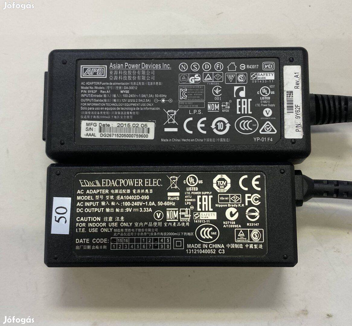 12v 2.5A 19v 2.1A 2.37A adapter tápegység