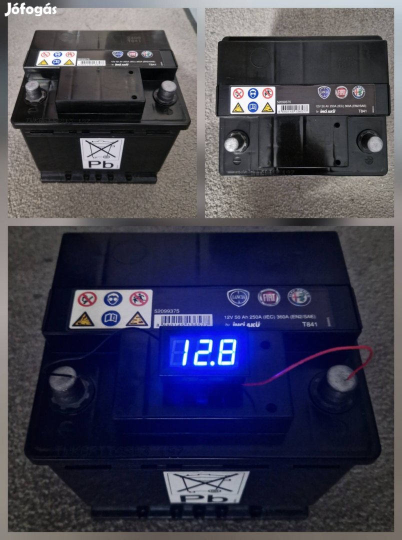 12v 50 Ah 360A autó akkumulátor