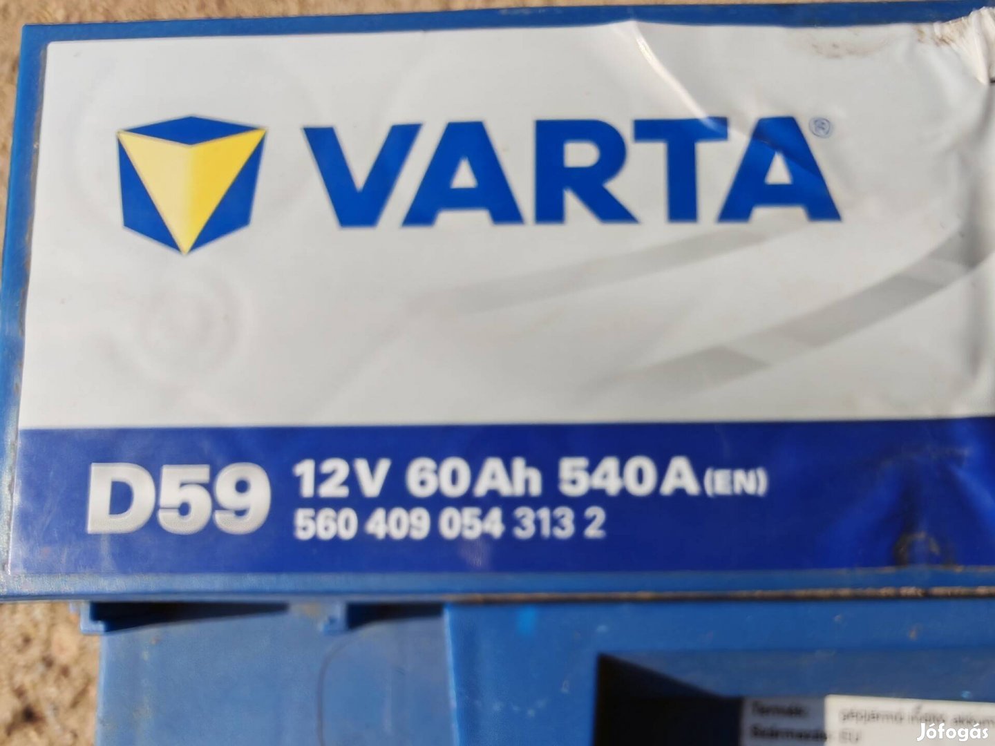 12v 60ah 540A Varta akkumlátor