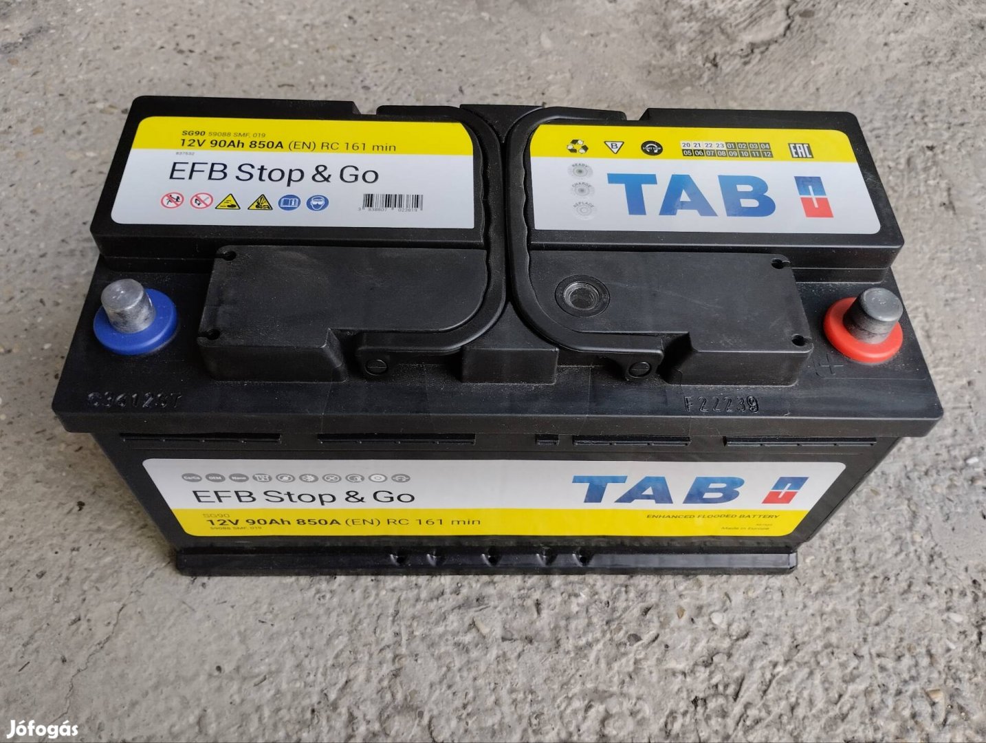 12v 90ah-s akkumulátor Eladó!!!