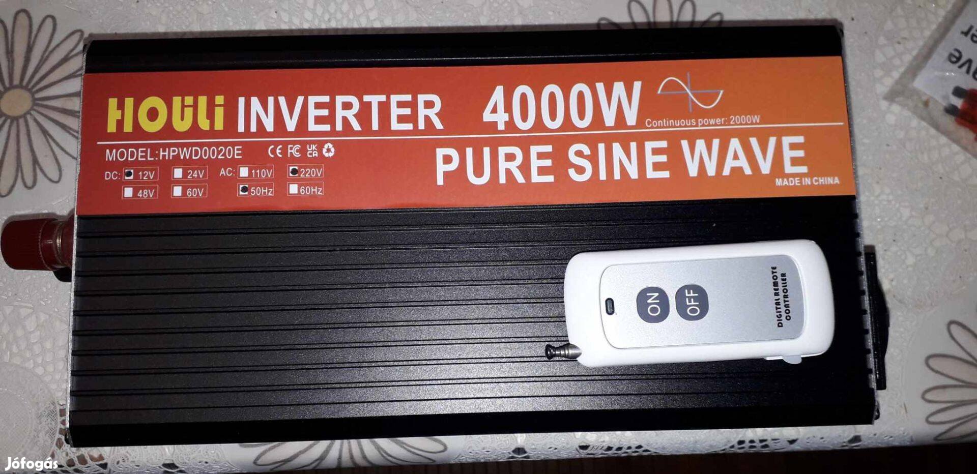 12v inverter távirányítóval