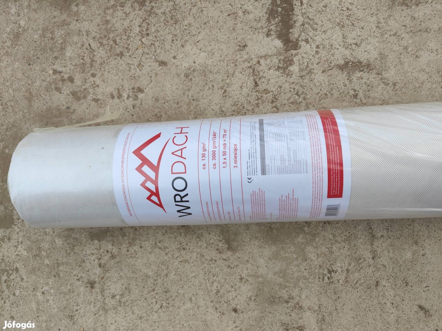 130gr páraáteresztő fólia