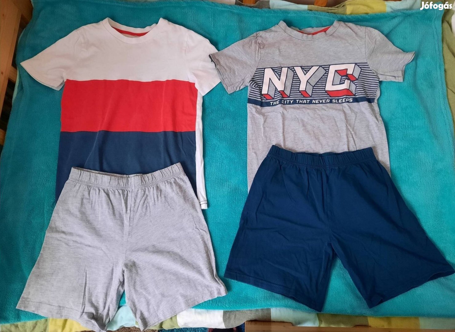 134-140-es nyári pizsama, H&M, 8-10 év