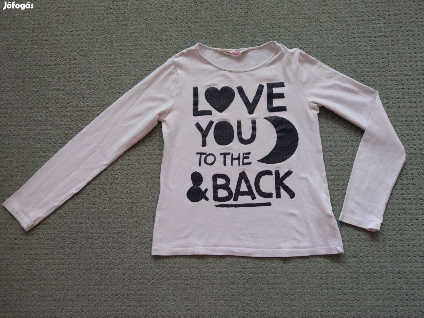 134 - 140 -es H&M feliratos felső póló 8-10 éves nagylányra