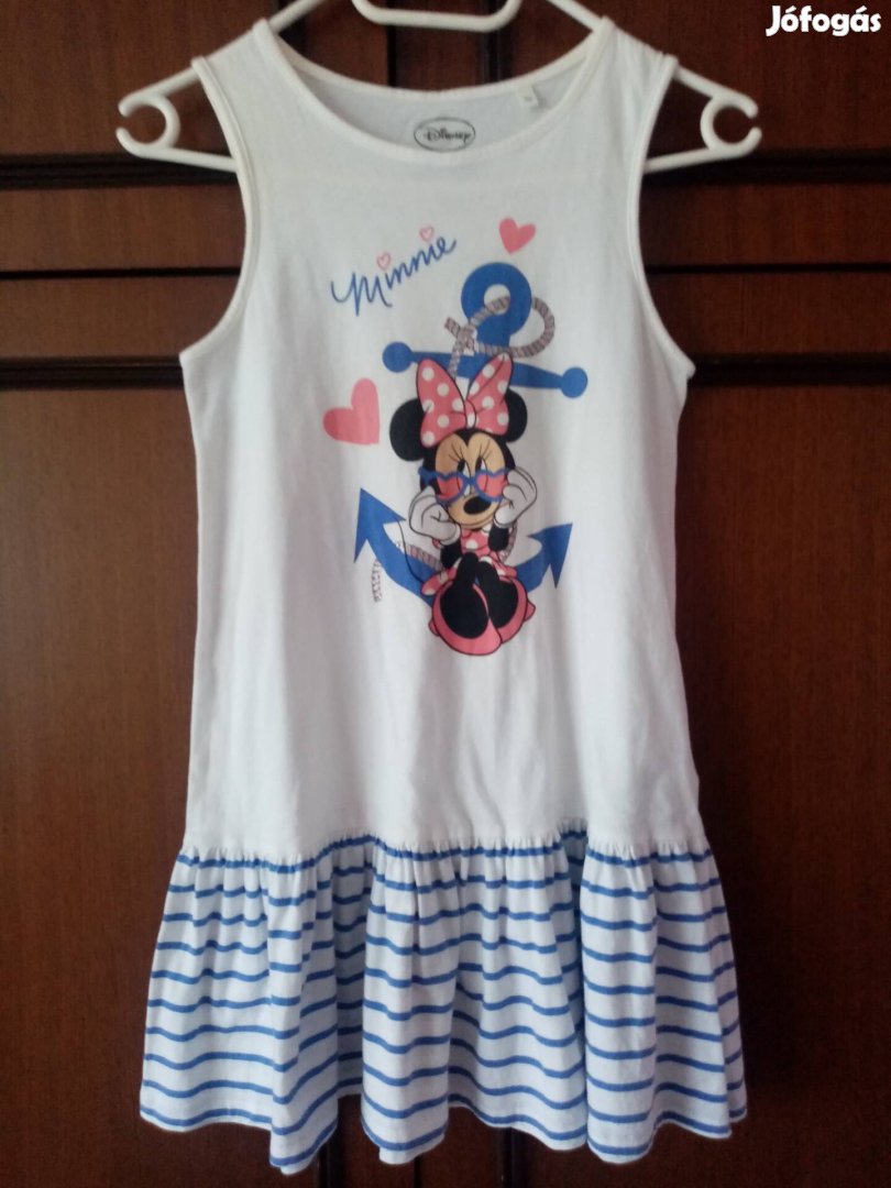 134 es 8 éves kislányra újszerű Miki egér mintás nyári ruha