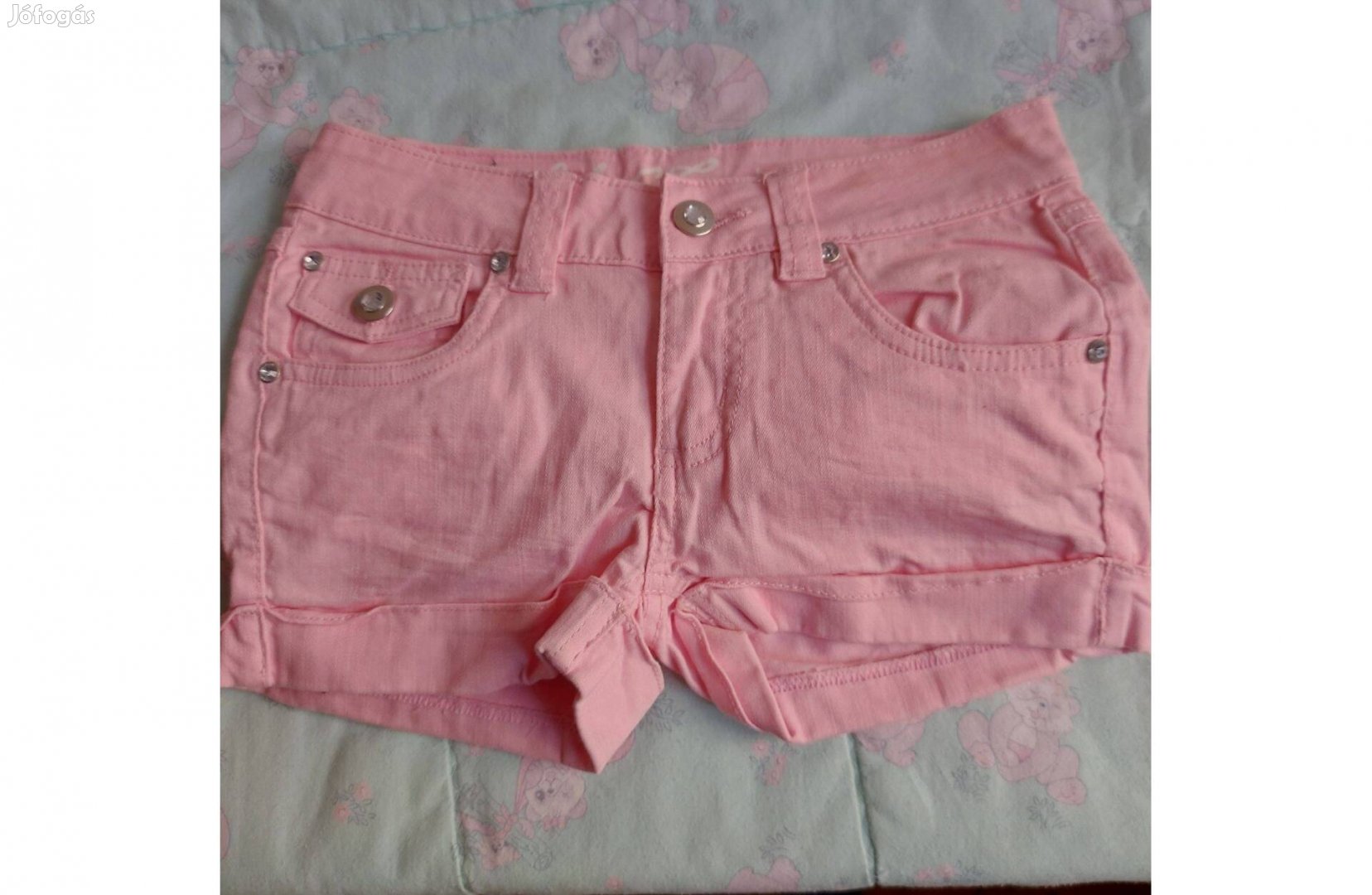 134-es rózsaszín rövidnadrág kislánynak, tökéletes állapotú