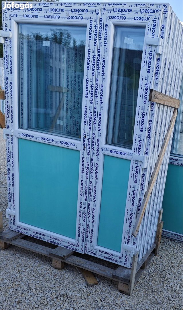 138x198 138x208cm félig üveges műanyag bejárati ajtó