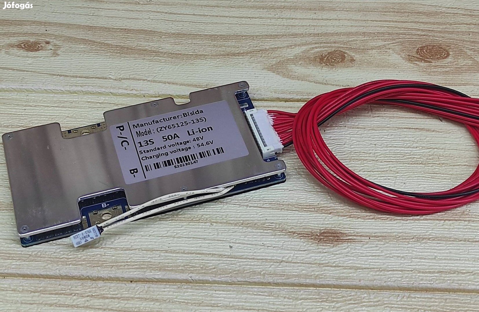 13S 50A 48V BMS áramkör túlmelegedés védővel ballanszeres Li-ion akku