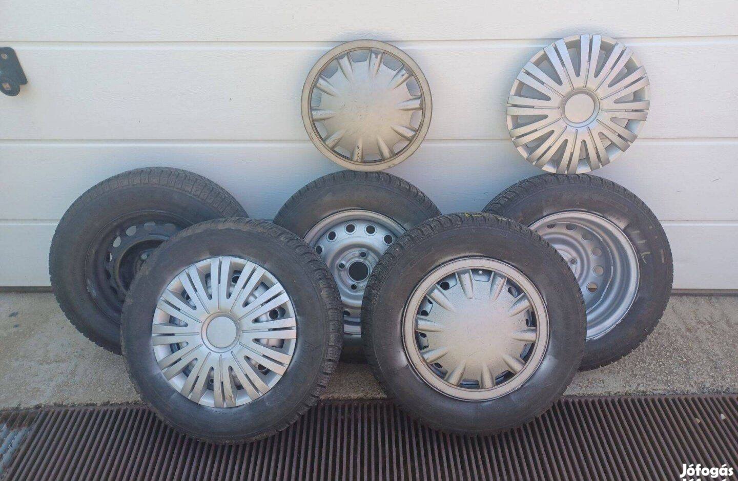 13"-os Opel Astra felni Riken 175/70 téli gumi autógumi disztárcsával