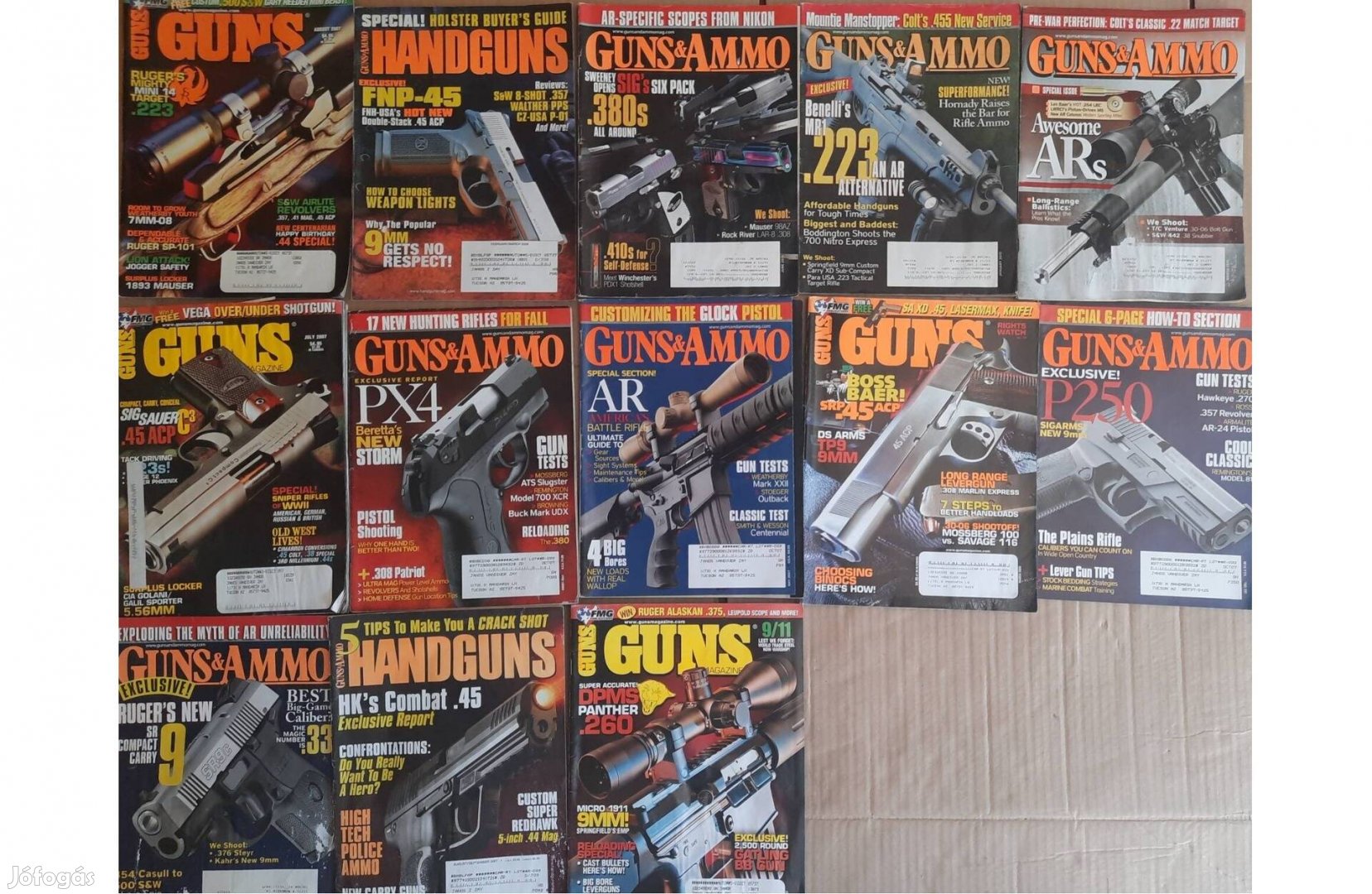 13 darab Handguns, Guns & Ammo, Guns magazin eladó