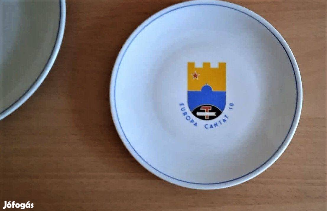 13 db-os Alföldi limitált 10. Europa Cantat tányérkészlet