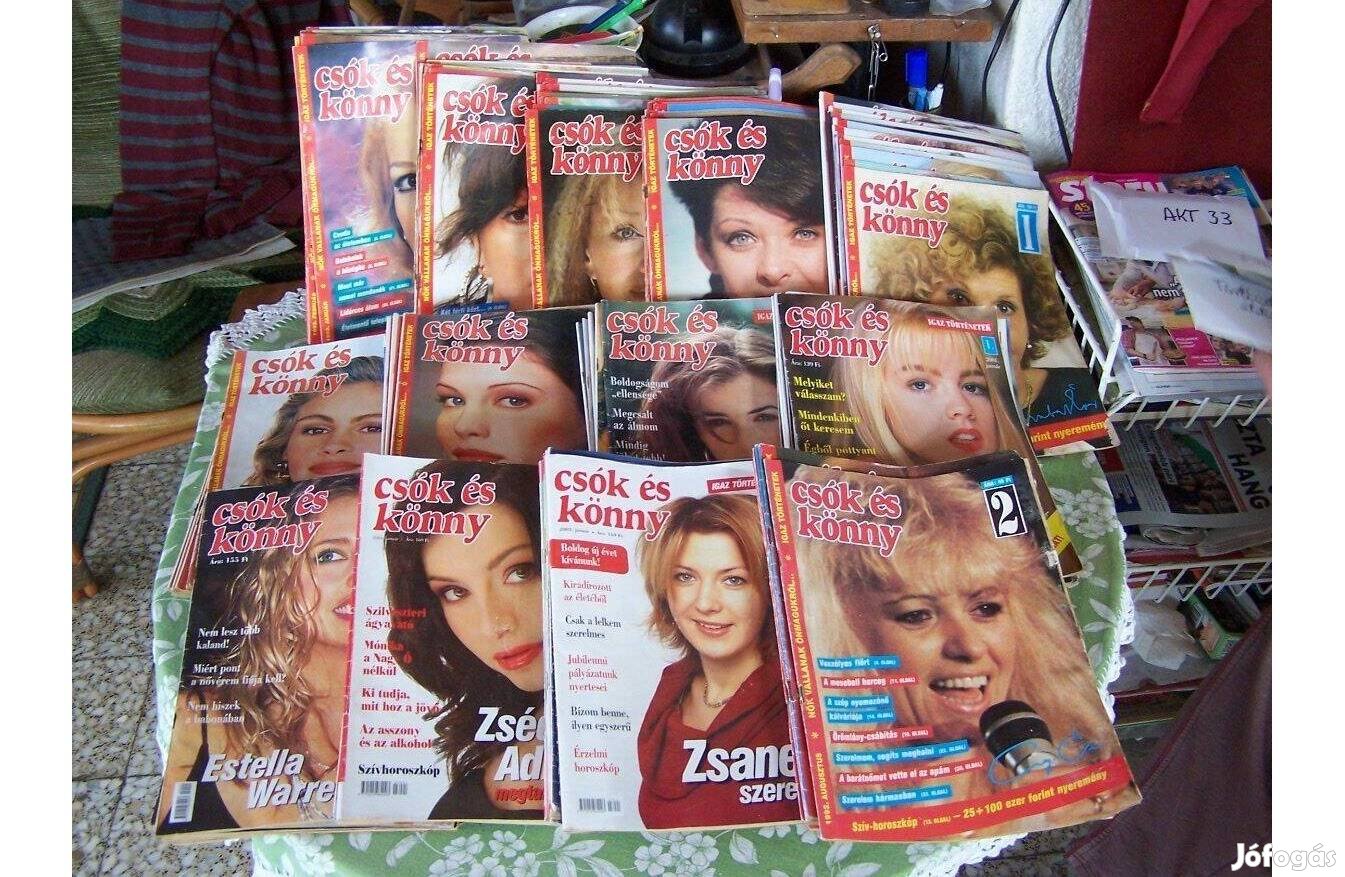 13 évad Csók és könny újság folyóirat kiadvány magazin