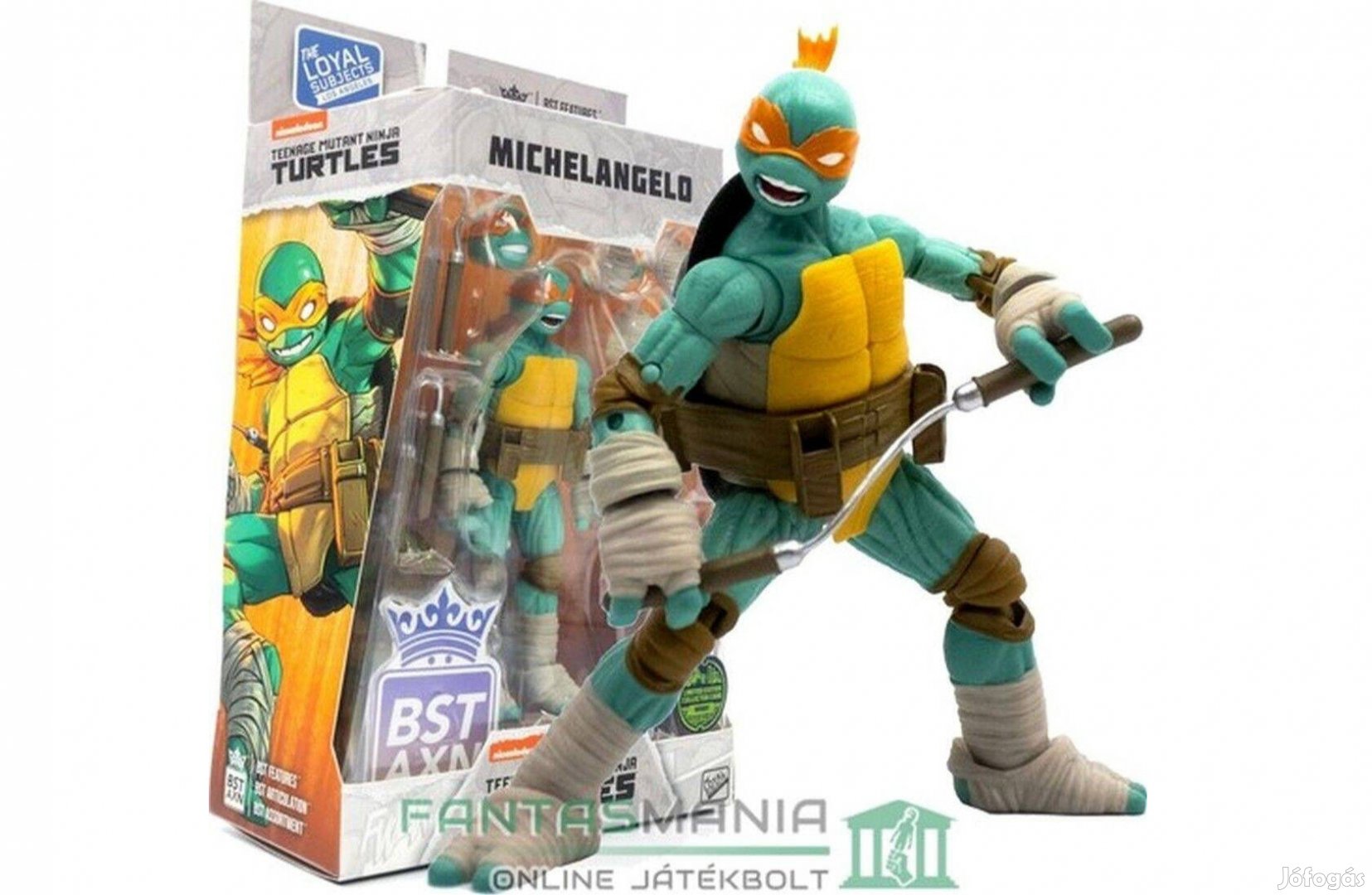 13cm Tmnt Tini Nindzsa Teknőcök Michelangelo Ninja Teknős figura Idw